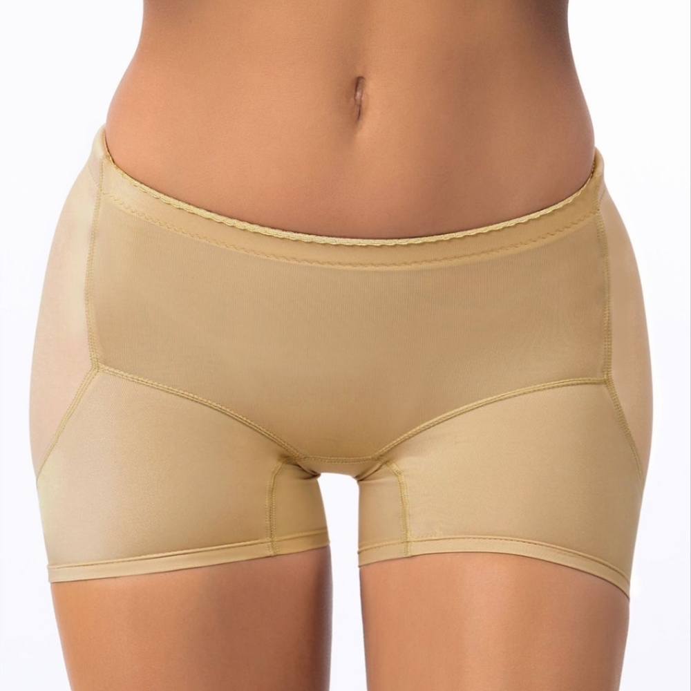 New Hourglass Side Hip Enhancer Firm Control Seamless Padded Shapewear Beige 3XL